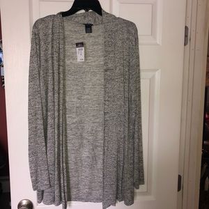 Grey Long Sleeve Cardigan